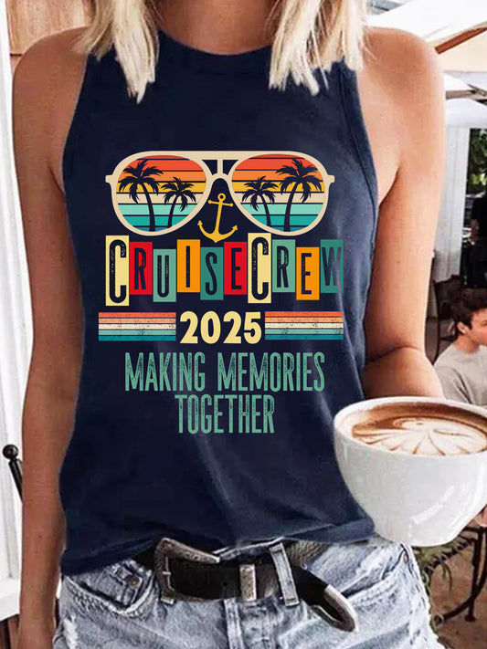 Cruise Trip 2025 Making Memories Together Sleevelss Top