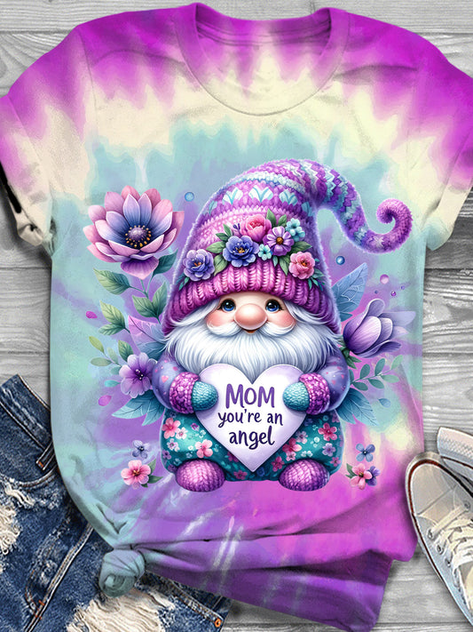 Mother's Day Gnome Crew Neck T-shirt