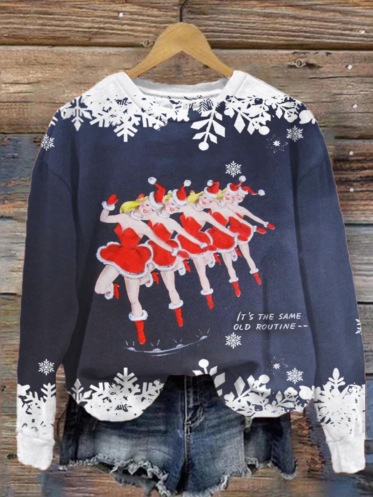 It's The Same Old Routine Long Sleeve Top