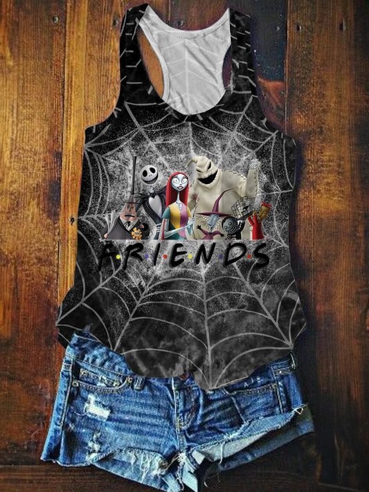 Women's Halloween Spider Crew Neck Vest
