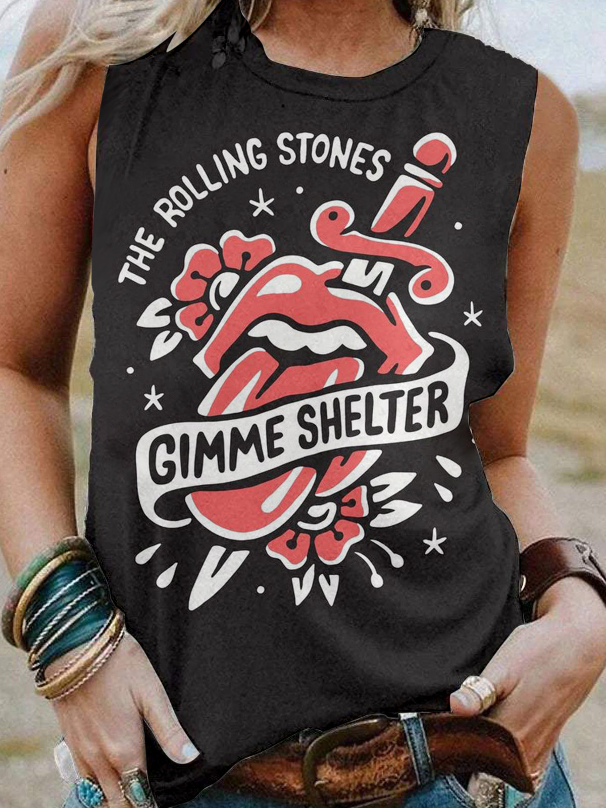 The Rolling Stone Gimme Shelter Sleeveless Tank Top