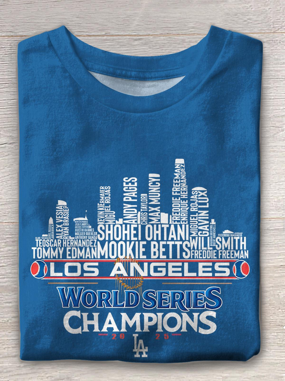 Los Angeles Baseball Champions Team 2025 Crew Neck T-shirt