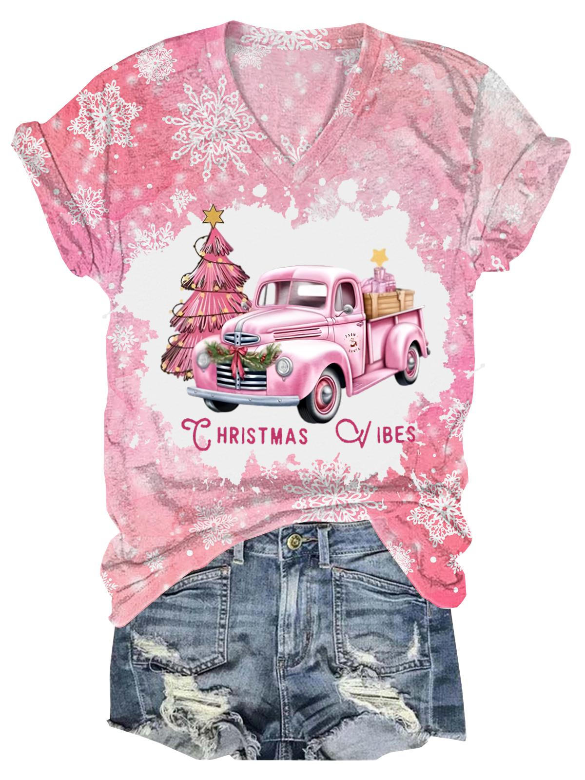 Christmas Tree V-Neck T-Shirt