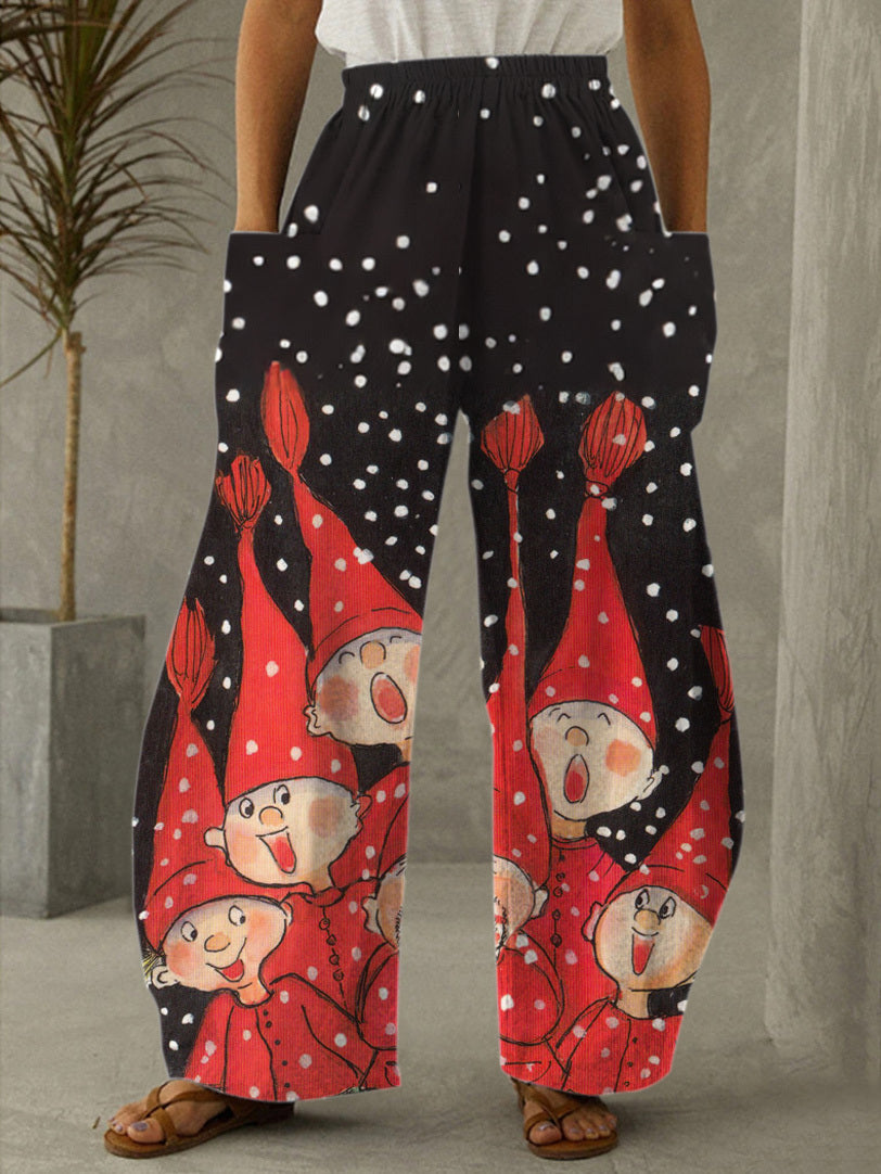 Christmas Virpi Pekkala Print Casual Pants