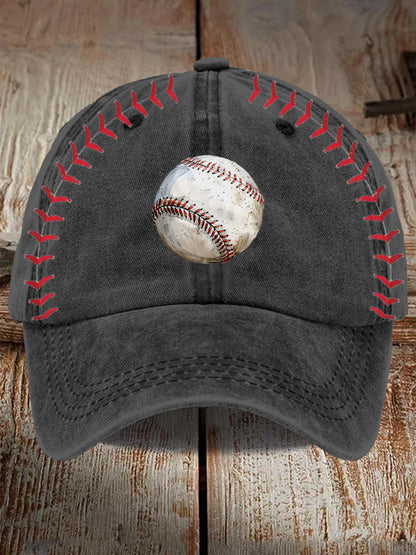 Baseball Print Baseball Cap