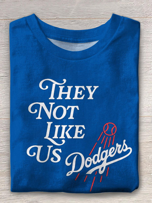 They Not Like Us Dodgers Crew Neck T-shirt