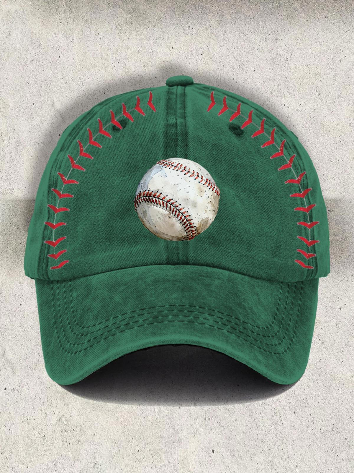 Baseball Print Baseball Cap