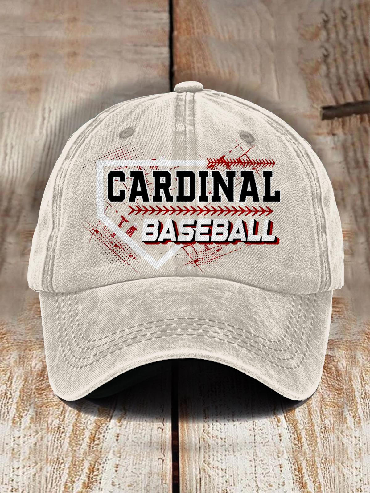 Cardinal Baseball Printed Baseball Cap