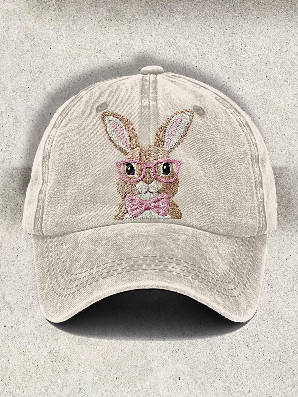 Easter Bunny Print Baseball Cap