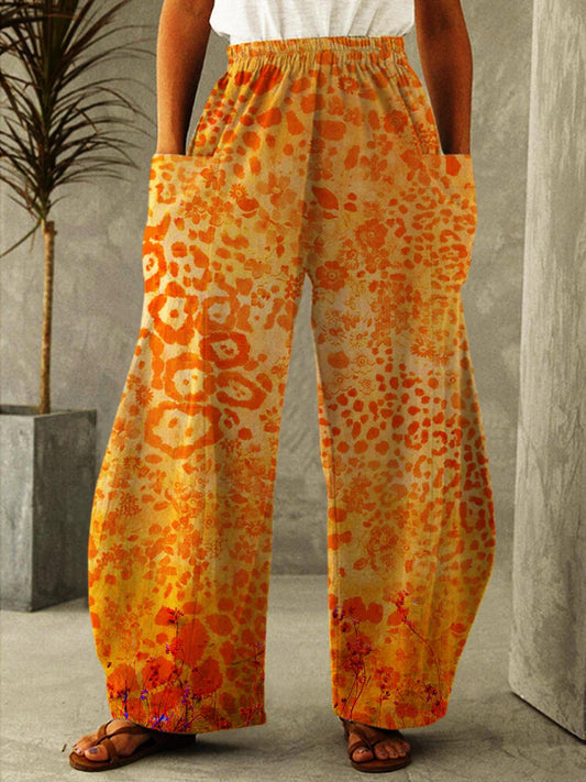 Women's Sexy Leopard Gradient Print Loose Pants