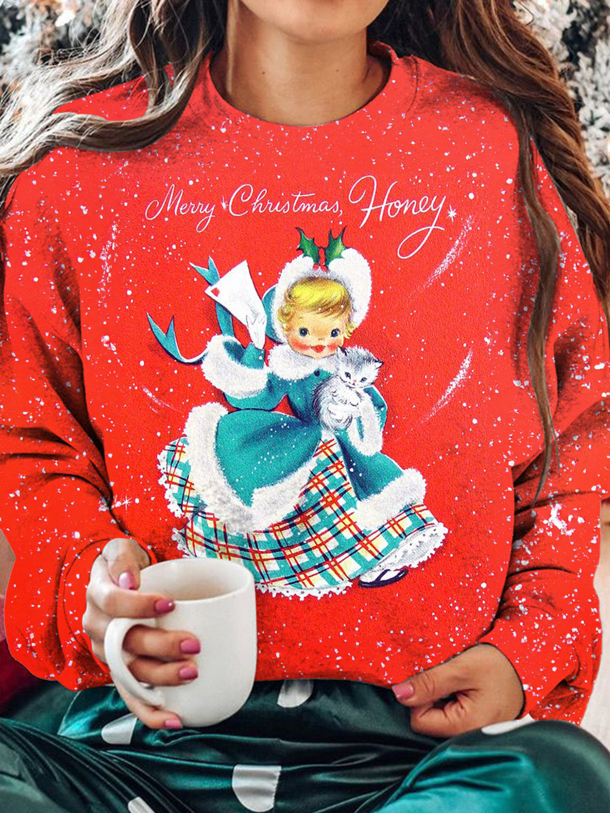 Merry Christmas Honey Long Sleeve Top