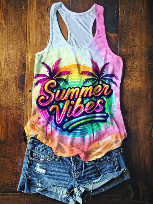 Summer Vibe Tie Dye Tank Top