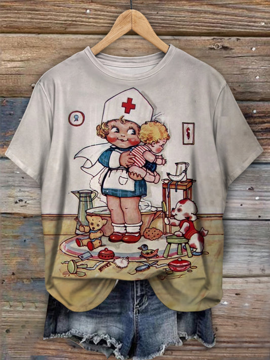 Nora Annie Birch Crew Neck T-shirt