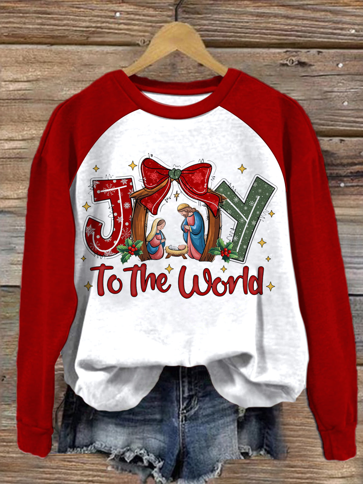 Women's Joy To The World Long Sleeve Sweatshirt