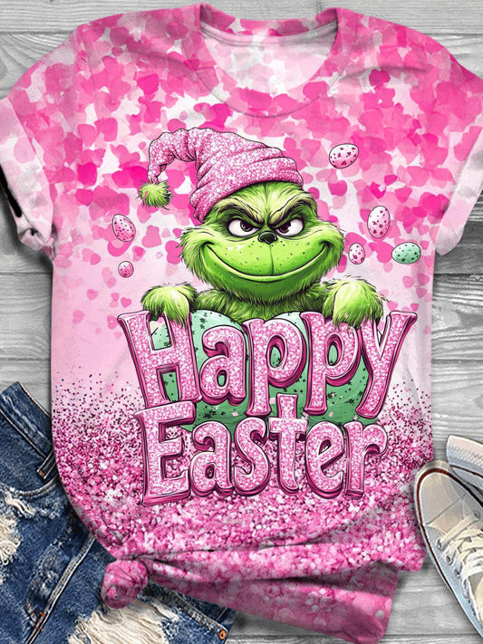 Happy Easter Crew Neck T-shirt