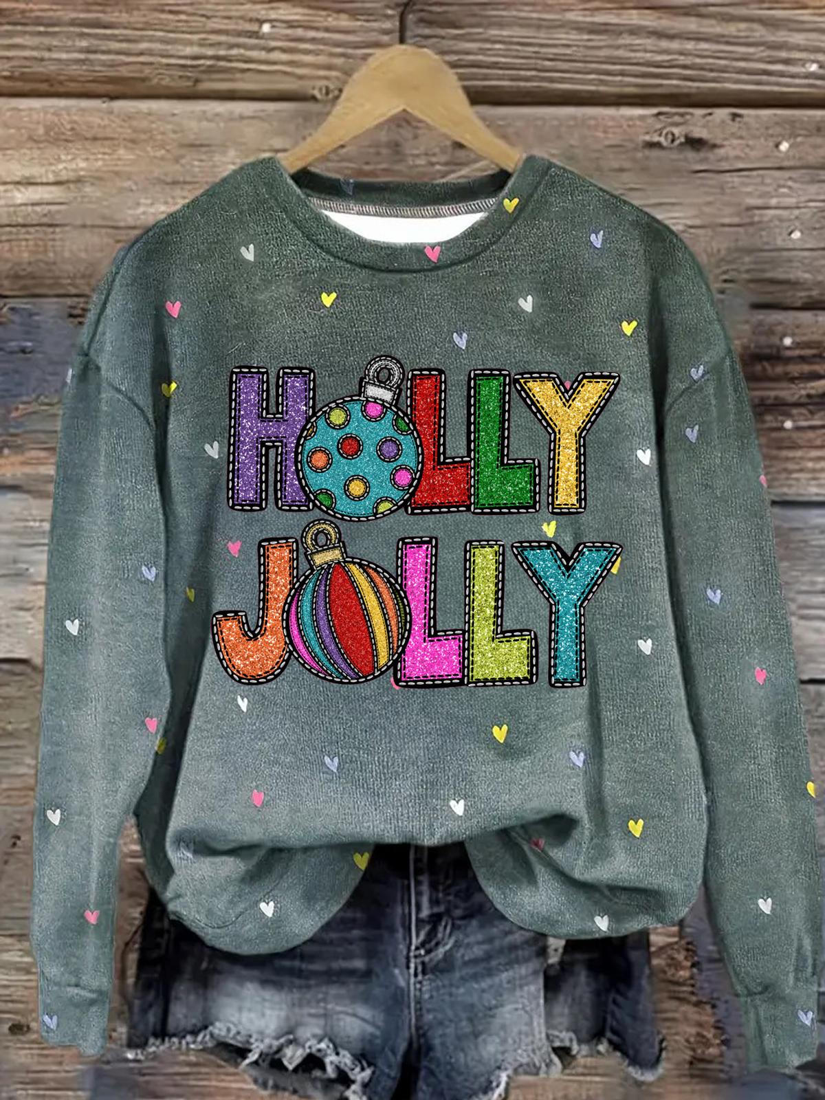 Women's Holly Jolly Christmas Sweatshirt