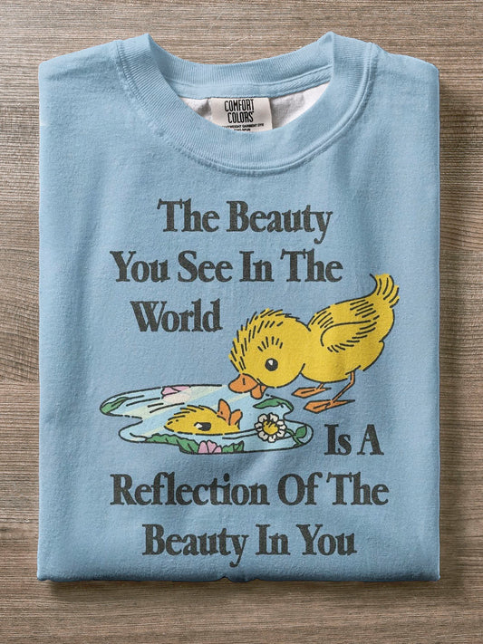 The Beauty You See In The World Crew Neck T-shirt