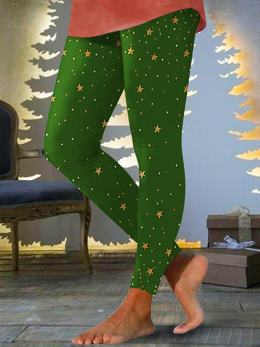 Women's Christmas Star Print Leggings