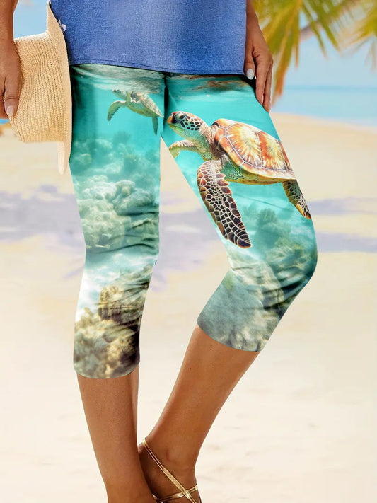 Women's Turtle Print Leggings