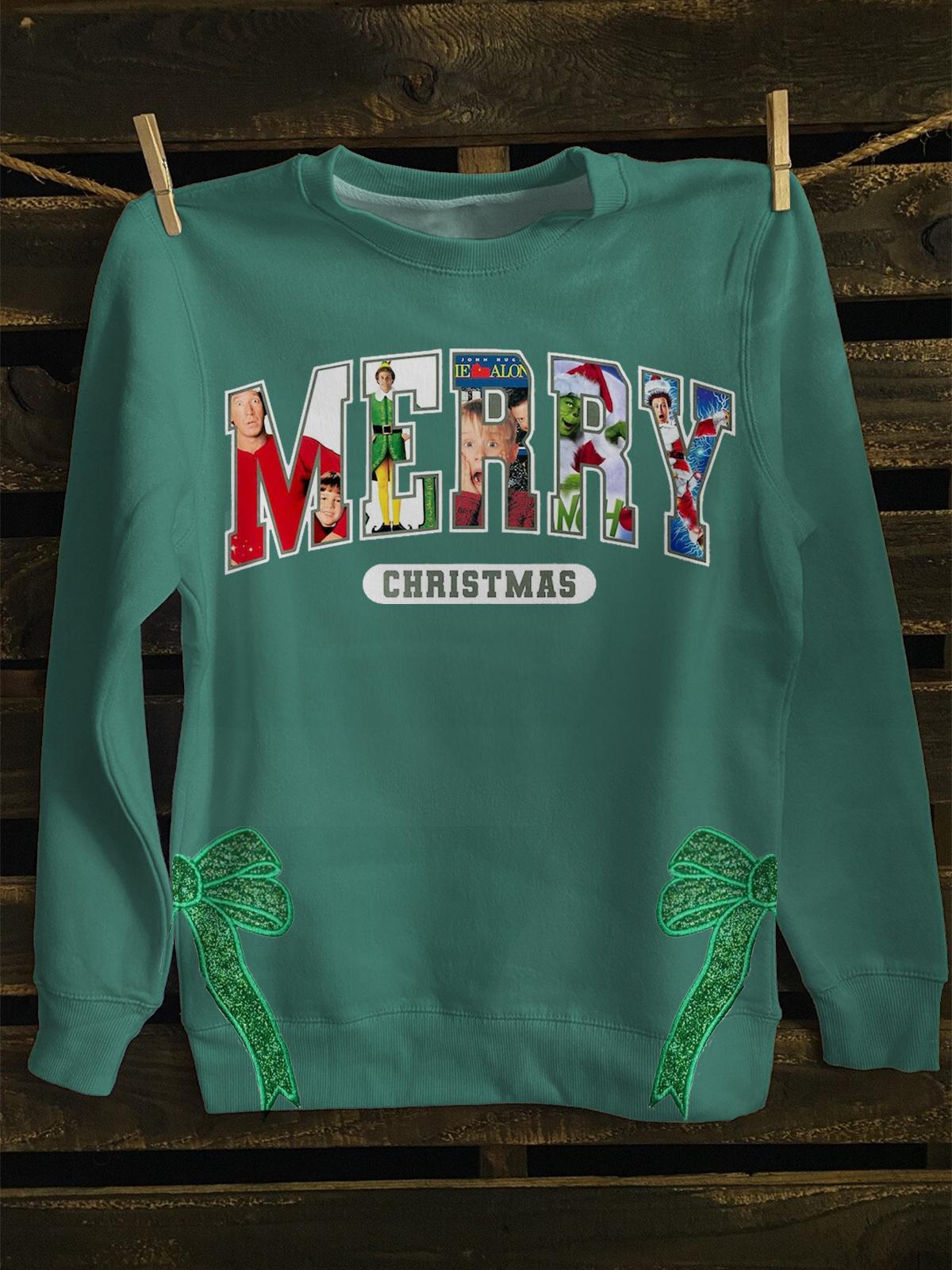 Funny Retro Christmas Movie Merry Christmas Sweatshirt