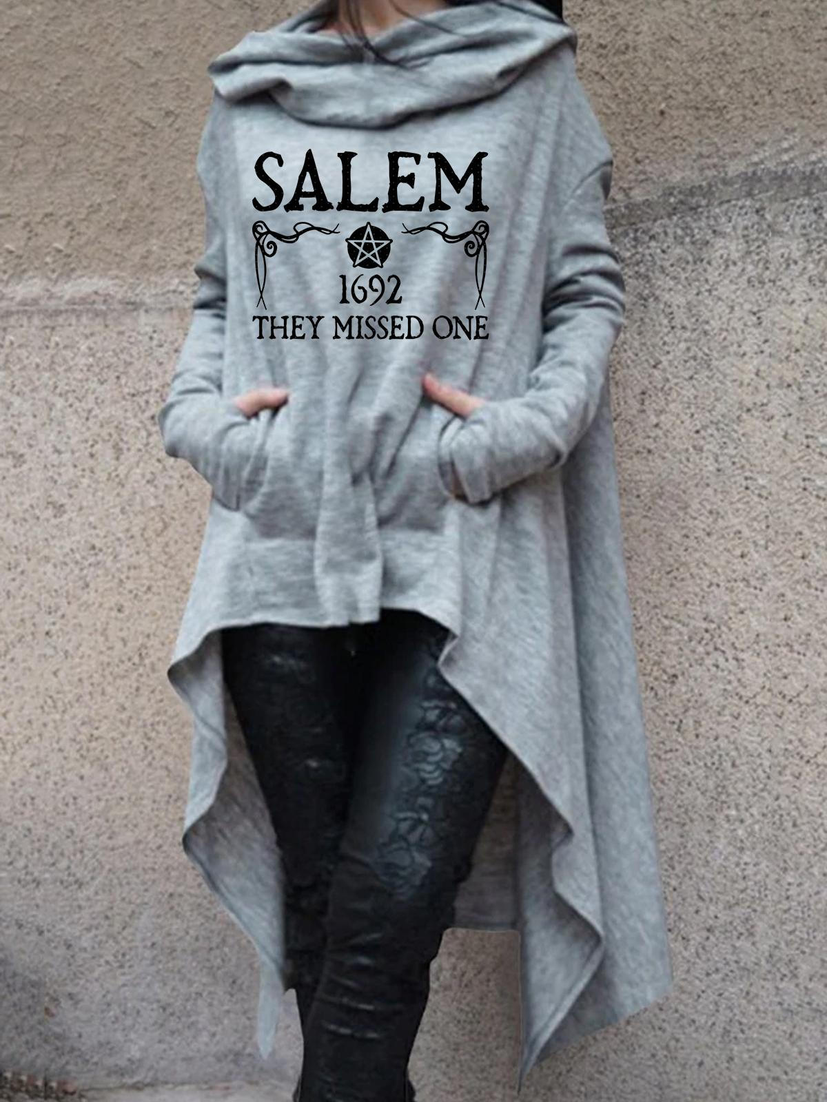 Salem 1692 They Missed One Hoodies Long Sleeve Pullover Top