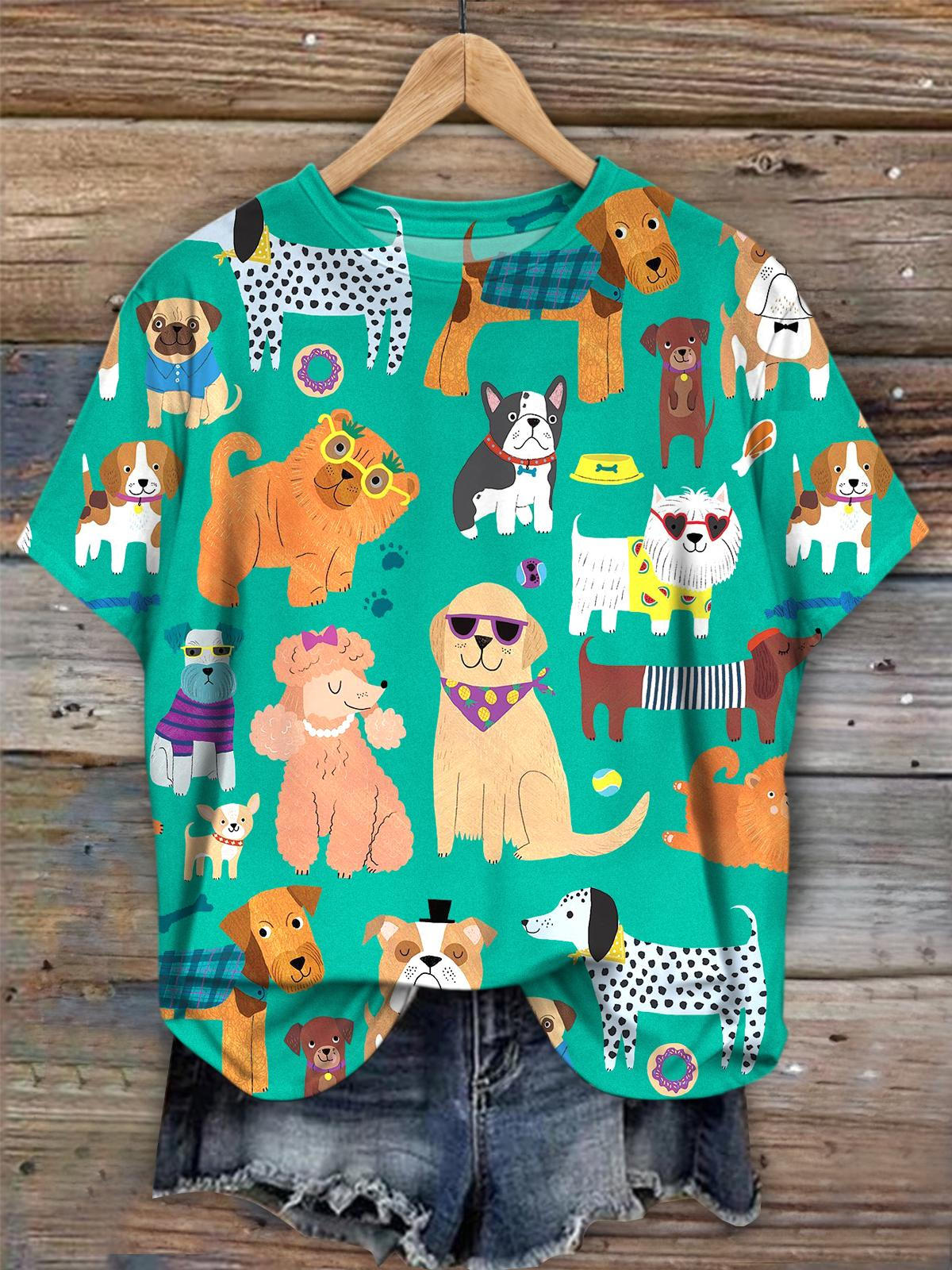 Dog Park Crew Neck T-shirt