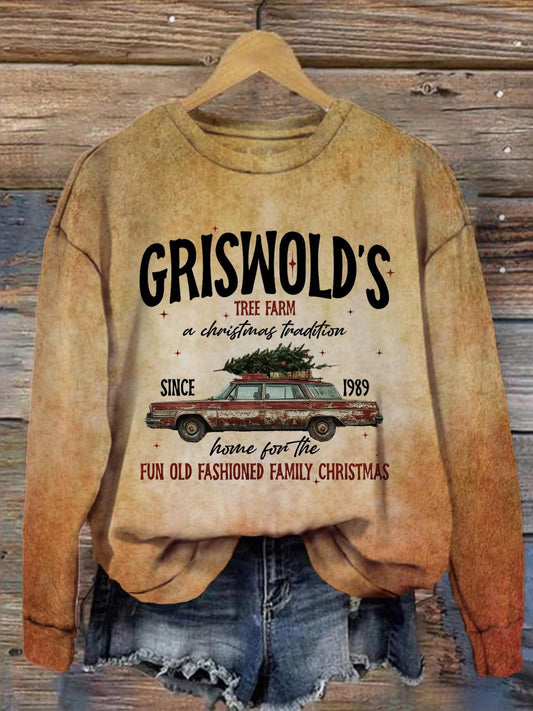 Women's Griswold's 1989 Vintage Print Long Sleeve Top