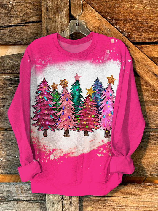 Merry Christmas Trees With Lights Sweatshirt