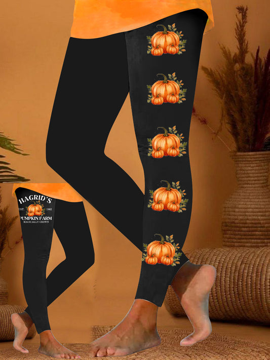 Hagrid's Pumpkin Farm Print Leggings