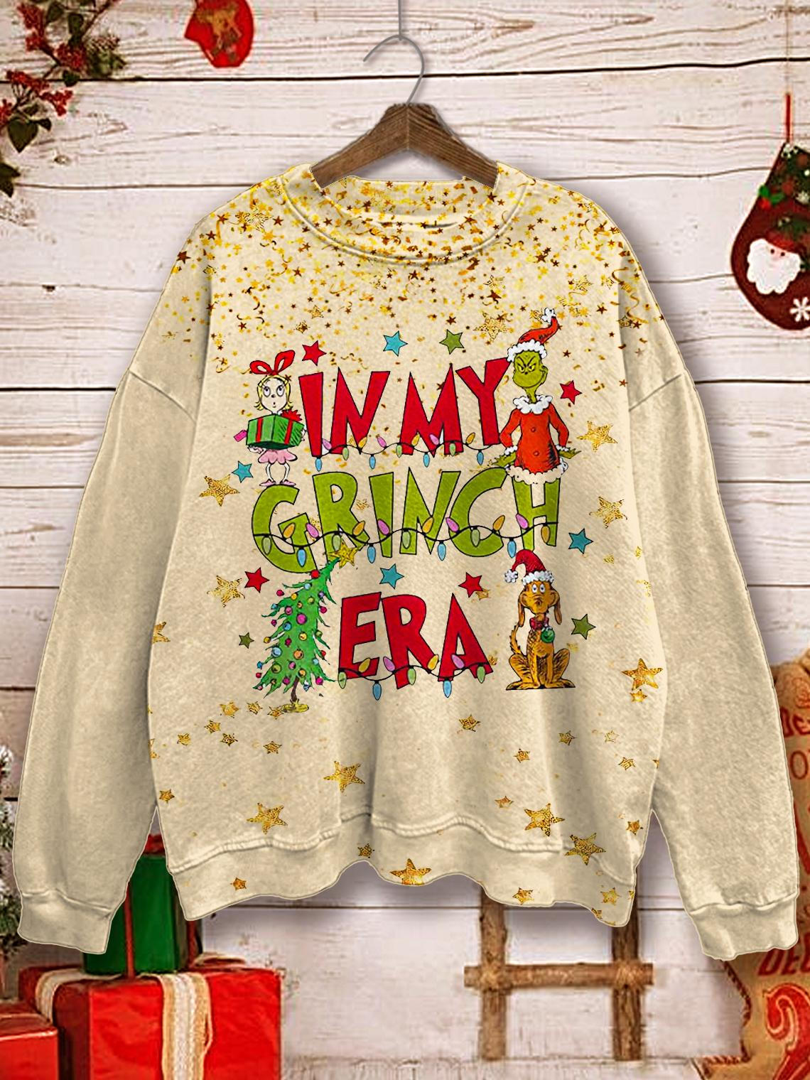 Women's Christmas Funny Movie Printed Long Sleeve Casual Top