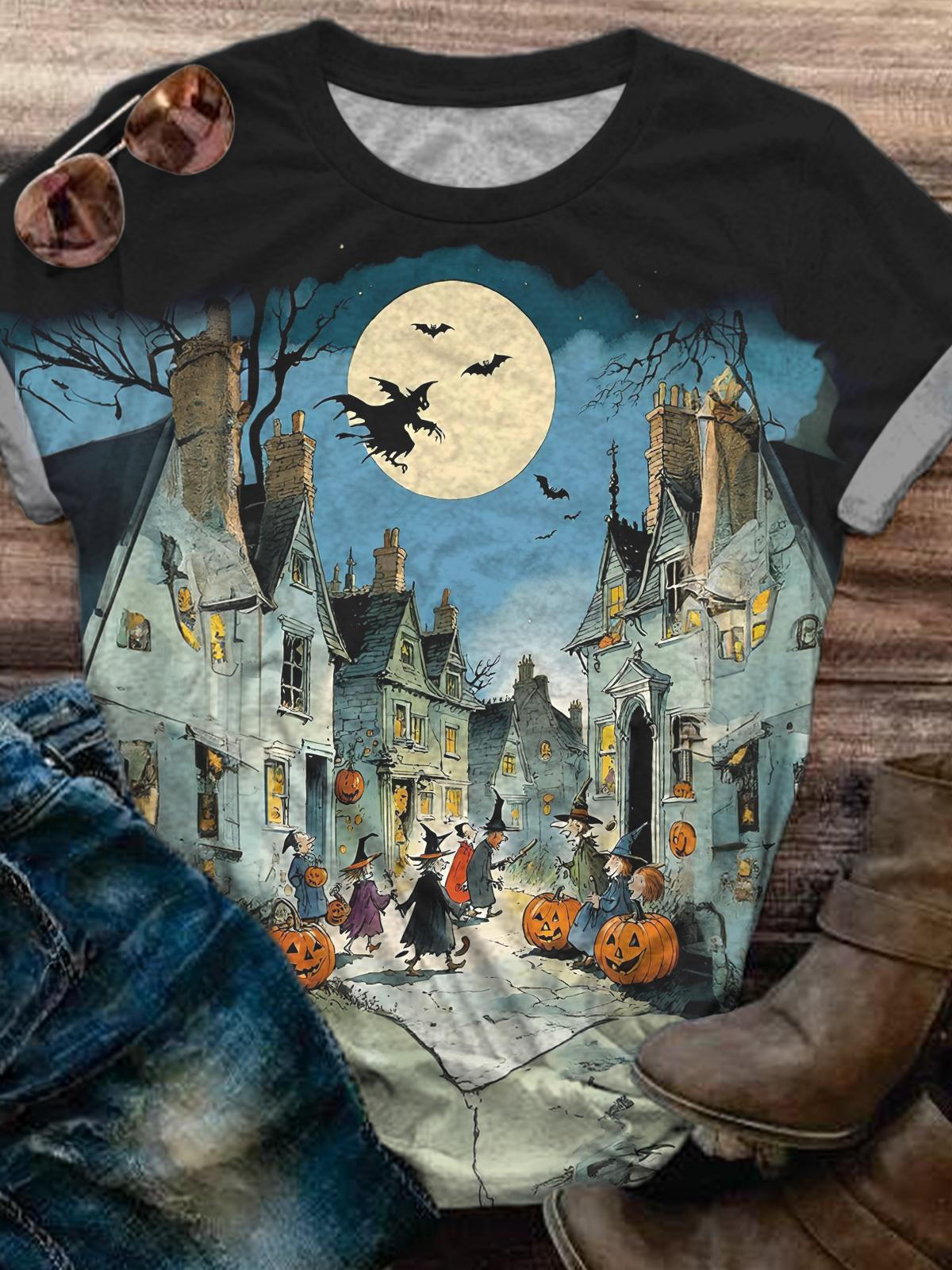 Witch's Night Crew Neck T-shirt