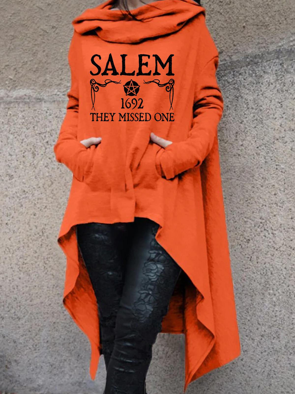 Salem 1692 They Missed One Hoodies Long Sleeve Pullover Top