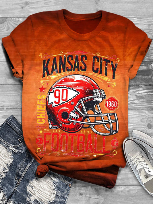 Sports City Football 1960 Atmosphere Print T-shirt