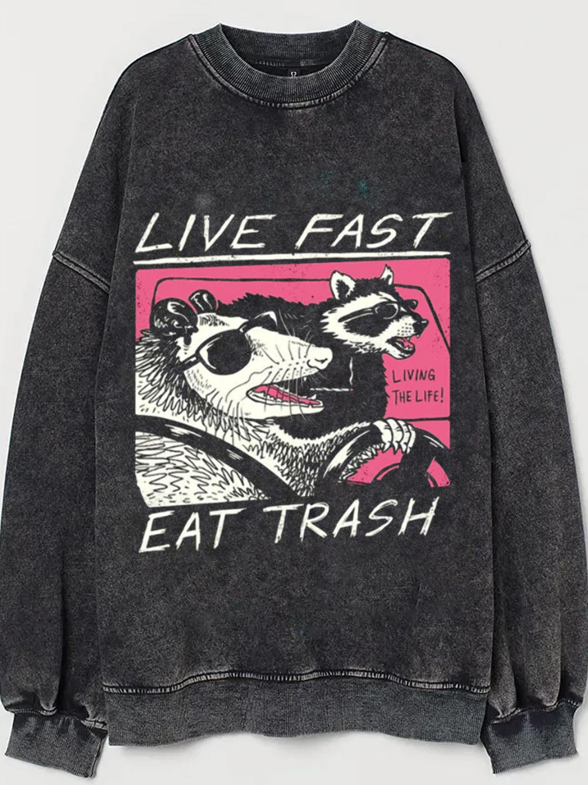 Women's Live Fast Vintage Sweatshirt