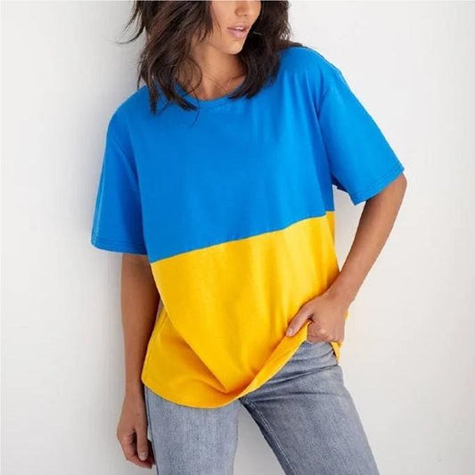 Ukraine Flag Crew Neck T-shirt