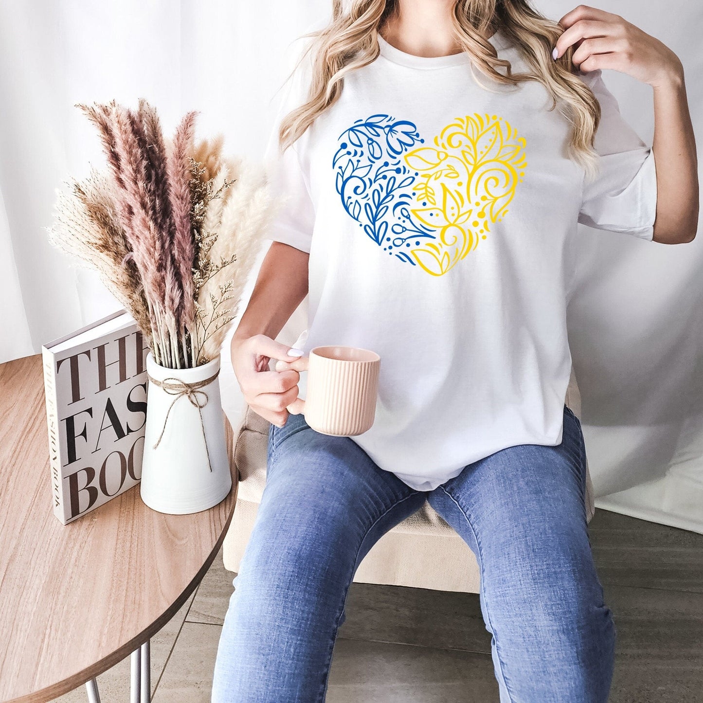 Peace In Ukraine Heart T-Shirt