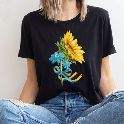 Ukraine Sunflower Graphic Tees