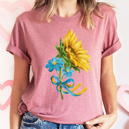 Ukraine Sunflower Graphic Tees