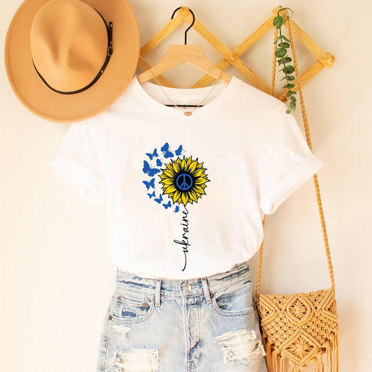 Sunflower Ukraine Crew Neck T-Shirt