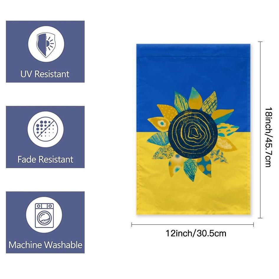 Ukraine Garden Flag