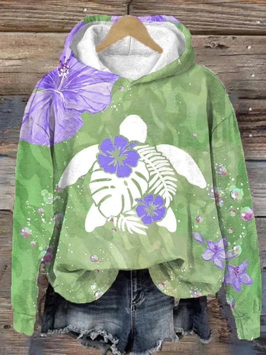 Flower Women's Long Sleeve Hoodie