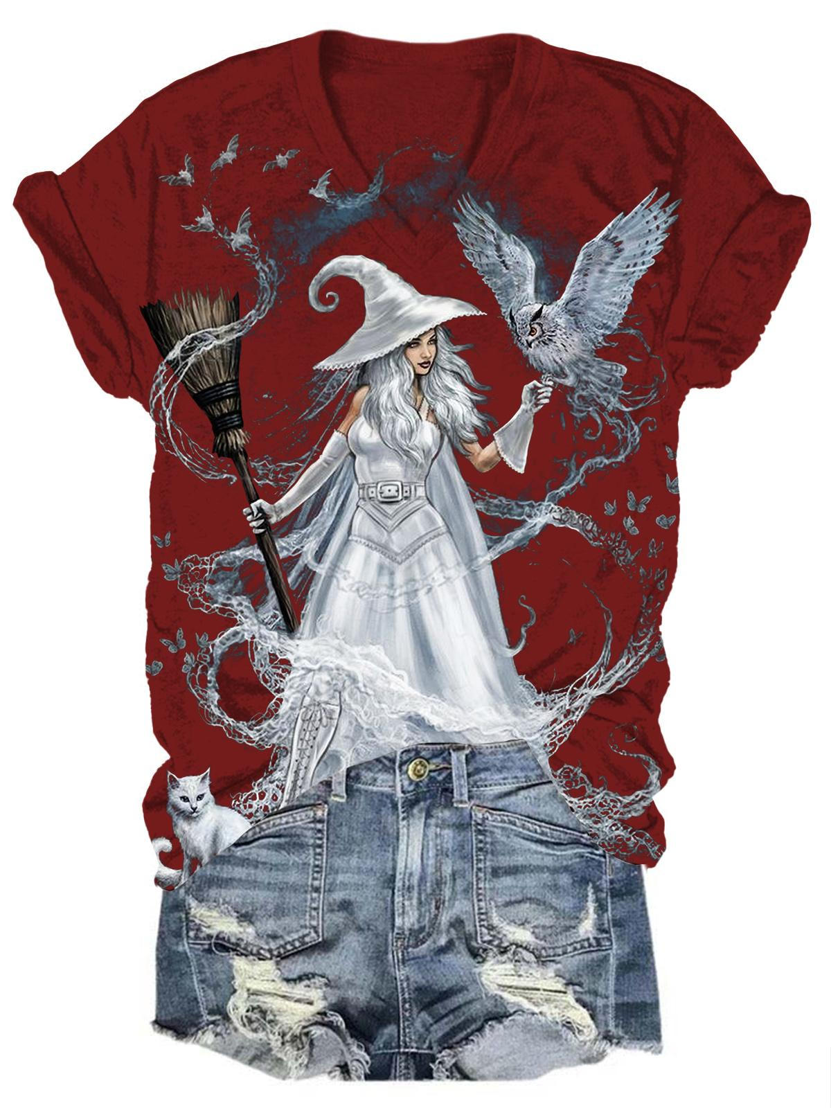 Witch Halloween Print Top