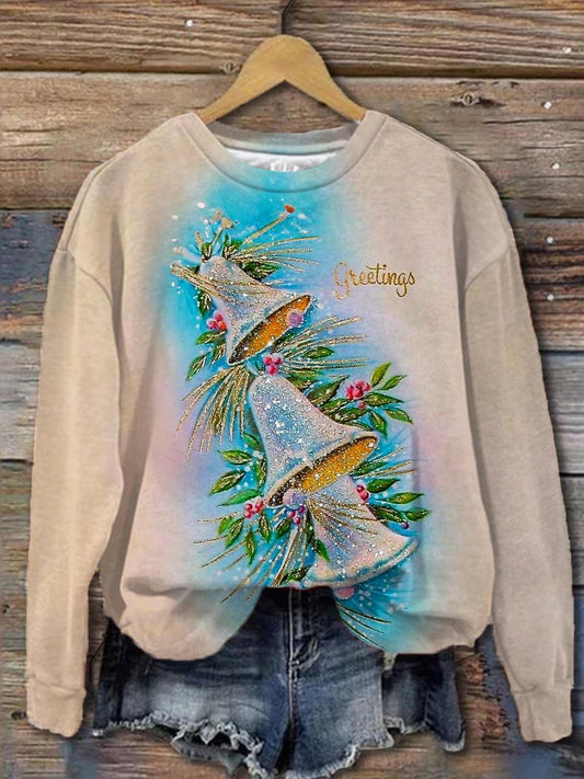 Vintage Jingle Bell Long Sleeve Top