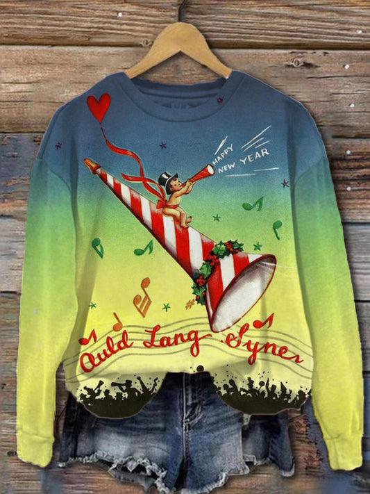 Auld Lang Syne Long Sleeve Top