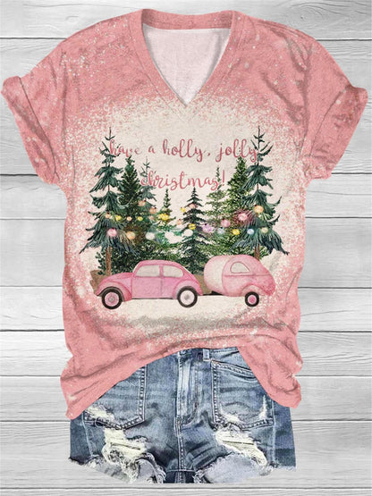 Have A Holly Jolly Christmas V-Neck T-Shirt